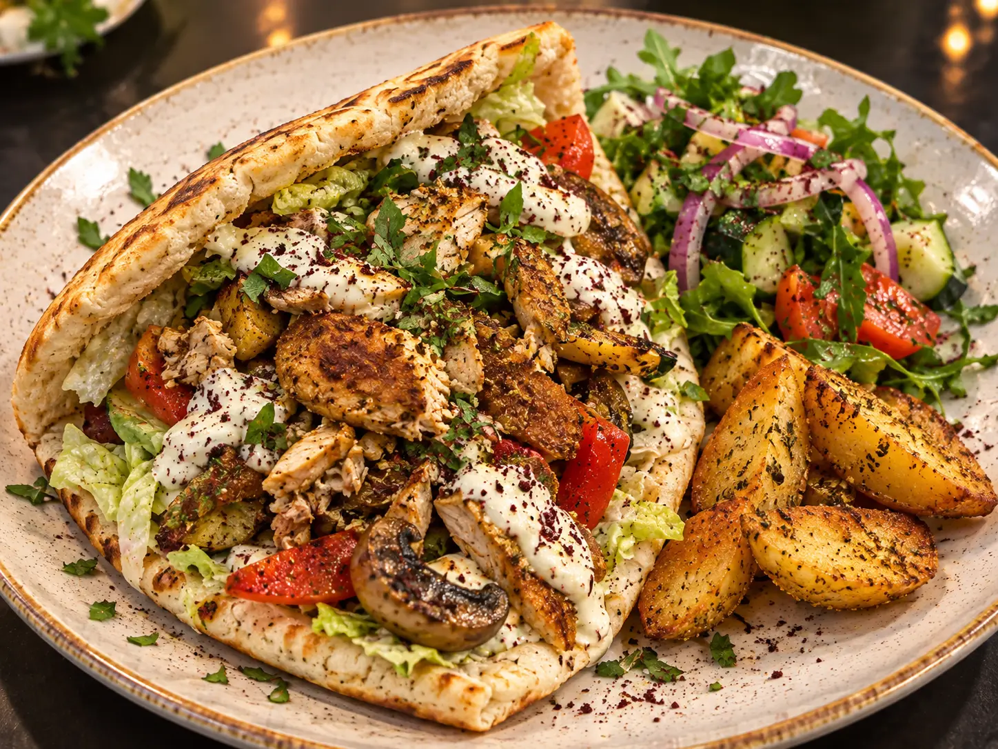 Steak Chicken Kebab am Drehspieß